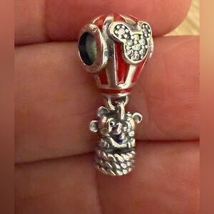 Pandora Silver and Red Balloon Charm